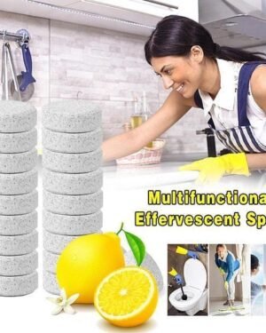 Lemon Scented Bathroom Cleaning Tablets 10 Pcs