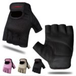 Litany Gym Gloves Black Mesh Padded Adjustable