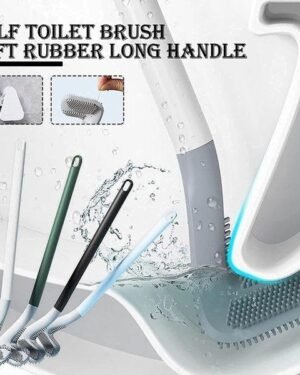 Long Handle Toilet Brush with Soft Bristles for Better Cleaning