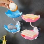 Lotus Shape Soap Holder for Bathroom Organization