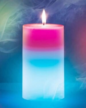Magic Colour Changing Wax Candle 10x6cm