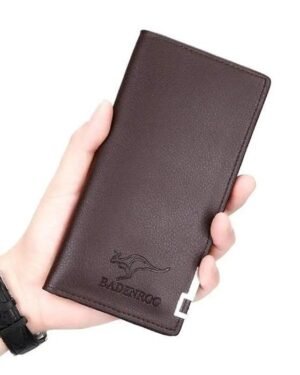 Men's Leather Bi Fold Wallet Black