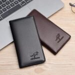 Men's Leather Wallet Black Brown Multicolor