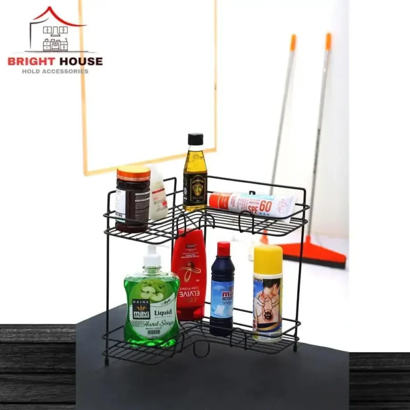 Metal 2 Tier Spices Rack for Kitchen Storage