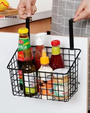 Metal Hanging Spice Basket for Kitchen Storage
