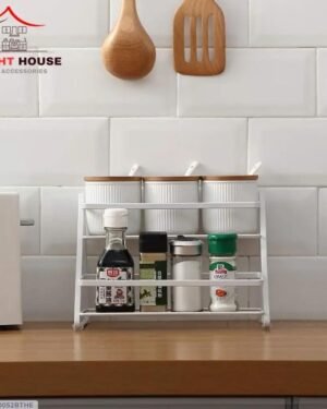 Metal Spices Rack for Kitchen Storage Organization