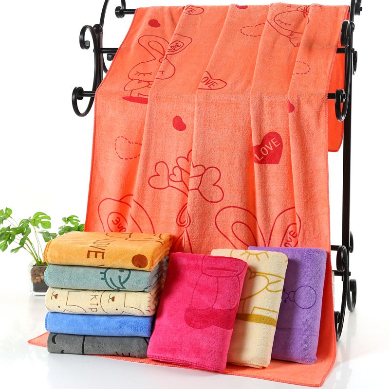 Microfiber Printed Bath Towel, Quick-Dry Beach Towel, Super Absorbent, 140x70cm Microfiber Printed Bath Towel, Quick-Dry Beach Towel, Super Absorbent, 140x70cm
