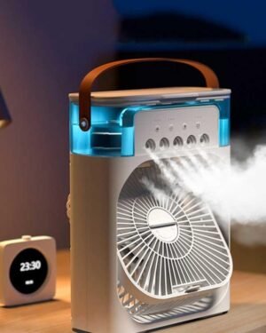 Mini Air Cooler Fan White Portable USB