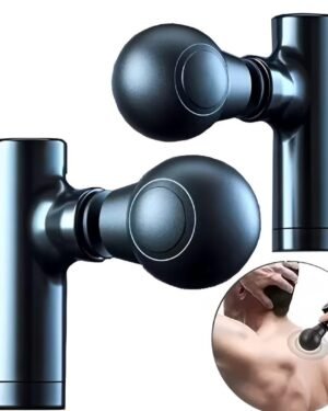 Mini Black Rechargeable Muscle Massager for Home & Travel