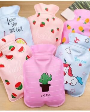 Mini Hot Water Bottle Set 4 Pcs Multicolor Portable Warm