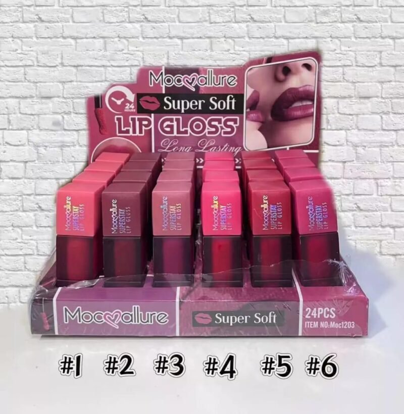 Moccalure Super Soft Lip Gloss 6 Pcs Multicolor
