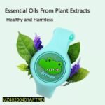Mosquito Repellent Watch for Kids, Dinosaur Design, Plastic, Blue