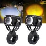 Motorcycle LED Headlight High Low Beam Black Waterproof