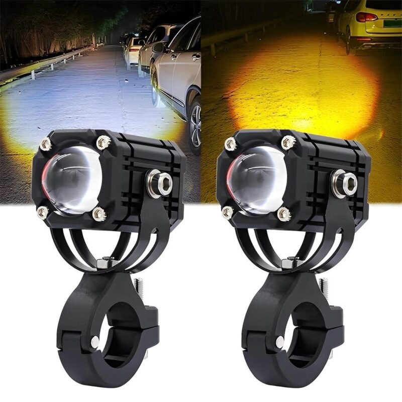 Motorcycle LED Headlight High Low Beam Black Waterproof Motorcycle LED Headlight High Low Beam Black Waterproof