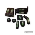 Motorcycle Rubber Handle Grip Set Pro Taper Black