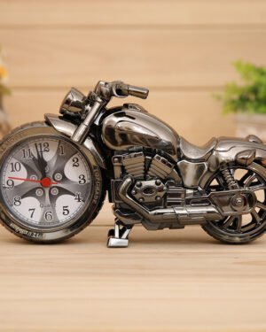 Motorcycle Shape Retro Alarm Clock for Home Decor