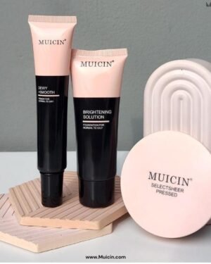 Muicin 3 in 1 Makeup Set Primer Foundation Powder Duo