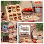 Multicolor 6-Piece Spice Rack for Kitchen Organization