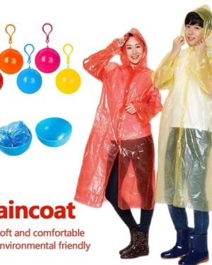 Multicolor ABS Plastic Raincoat Set of 10