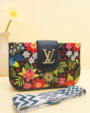 Multicolor Floral Girl's Crossbody Bag Nylon