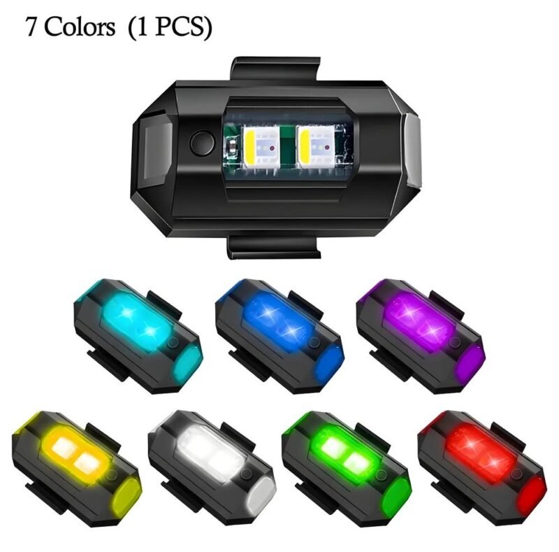 Multicolor LED Bike Flasher Light 7 Colors
