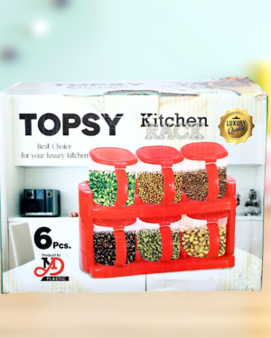 Multicolor Plastic Masala Box Set of 6
