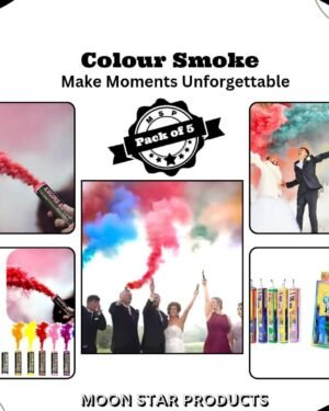 Multicolor Smoke Bombs Pack of 5 for Photography Events