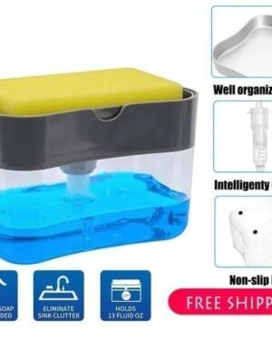 Multicolor Soap Dispenser with Non-Slip Base & Reapply Feature