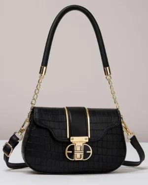 Multicolor Texture Crossbody Bag for Girls