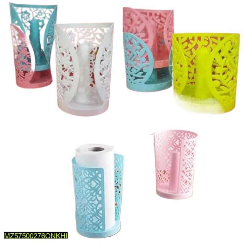 Multicolor Toilet Paper Holder Plastic Kitchen Use