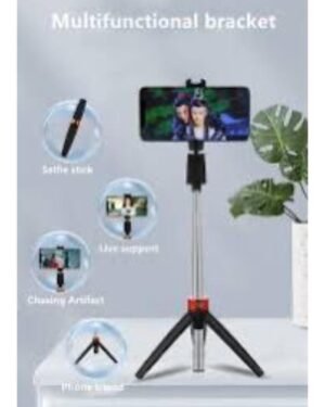 Multifunctional Selfie Stick Black Lightweight Portable Tripod