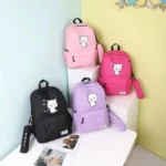 Multipurpose Nylon Backpack Multicolor 17"