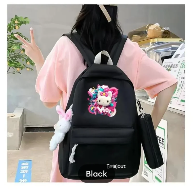 Multipurpose Nylon Backpack Multicolor 17x12"