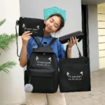 Multipurpose Nylon Backpack Set Multicolor 17"