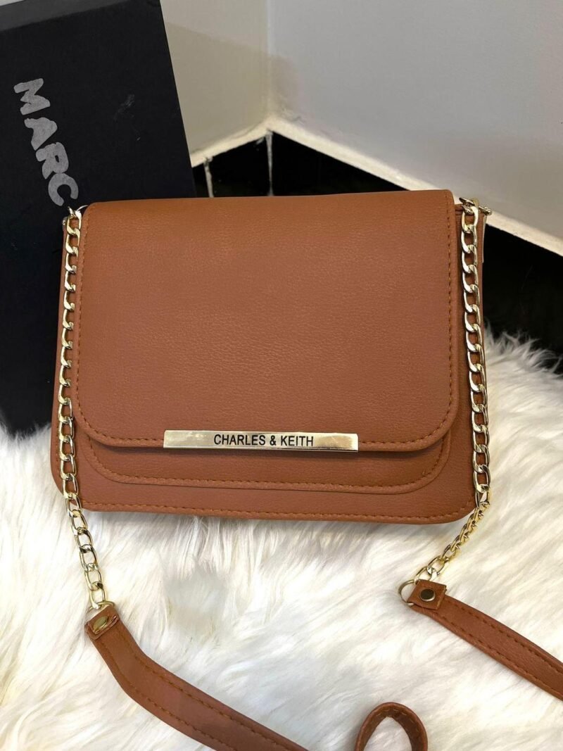 Mustard Rexine Crossbody Bag for Girls