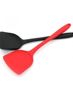 Non Stick Silicone Spatula Red Black Set