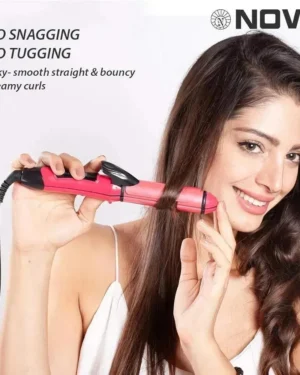 Nova 2-in-1 Hair Straightener Red Portable