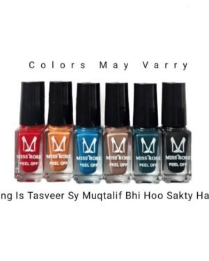 Peel Off Nail Polish, Pack Of 6