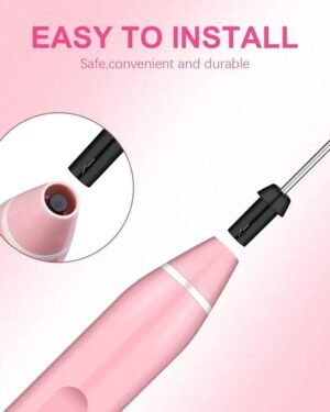Pink Coffee Whisk - Easy Install, Compact, Durable ABS
