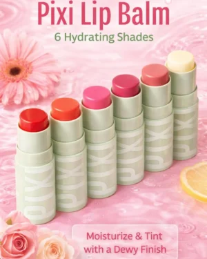 Pixi Lip Balm 6 Hydrating Shades Dewy Finish