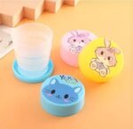 Plastic Travel Cups Set of 2 Multicolor