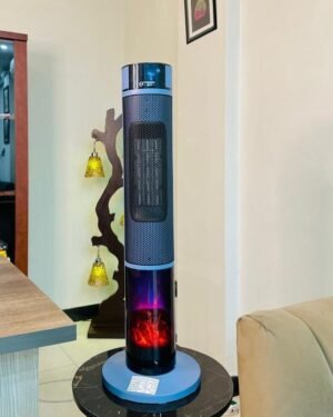 Portable 2000W Electric Heater Black Compact Warmth