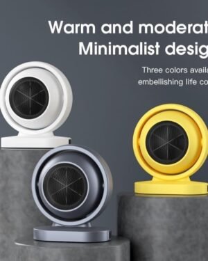 Portable 380W Stainless Steel Heater White Grey Yellow