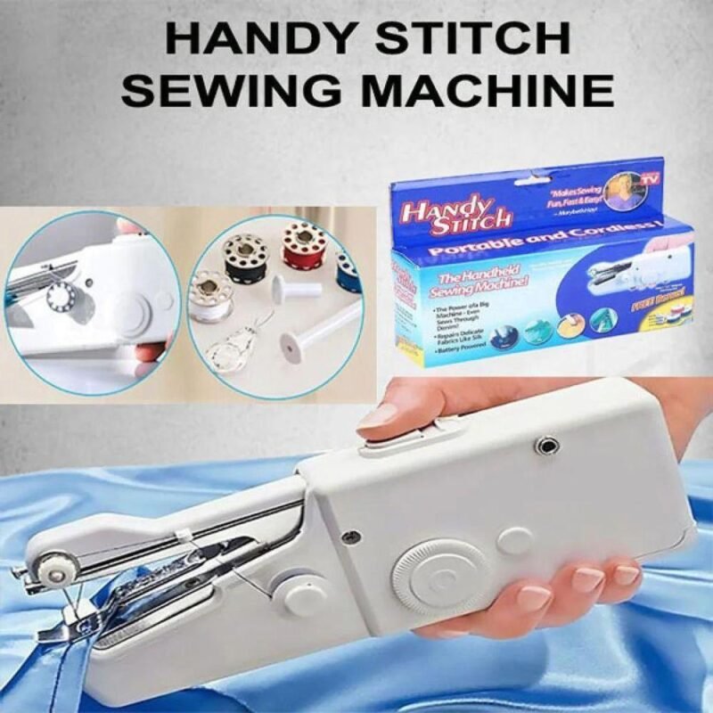 Portable Battery Powered Sewing Machine White