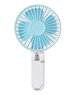 Portable Desk Fan with Clip, White ABS
