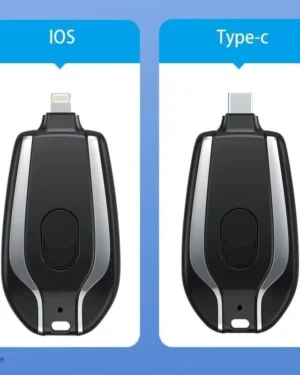 Portable Keychain Power Bank for iOS & Type-C Fast Charging