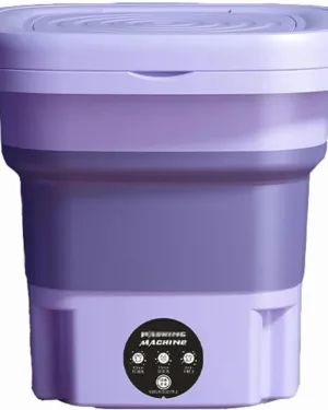 Portable Mini Washing Machine Purple Rechargeable ABS
