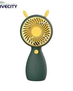 Portable Rechargeable Fan Green Yellow Fast Charging