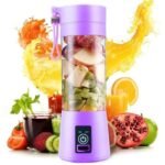Portable Rechargeable Mini Juicer Purple Stainless Steel