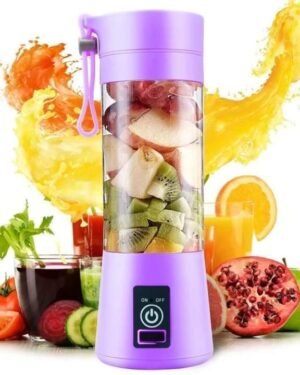 Portable Rechargeable Mini Juicer Purple Stainless Steel